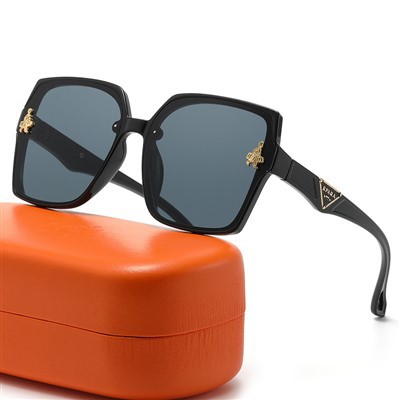 Marca de óculos de sol de armação grande